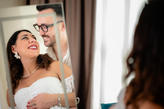 servizio fotografico gravidanza Sicilia castellammare luce naturale elegante