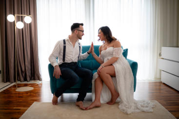 servizio fotografico gravidanza Sicilia castellammare luce naturale elegante